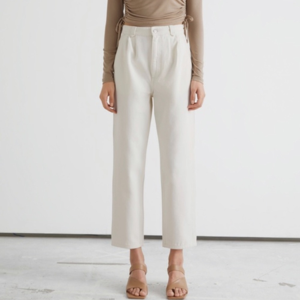 & other stories Pleated High Waist jeans
